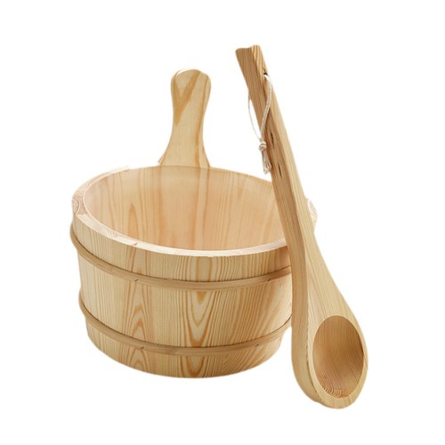 Wooden sauna barrel and - 4l,