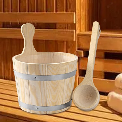 Sauna bucket and ladle set - bucket,
