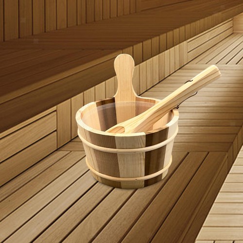 Wooden sauna barrel and - wooden,